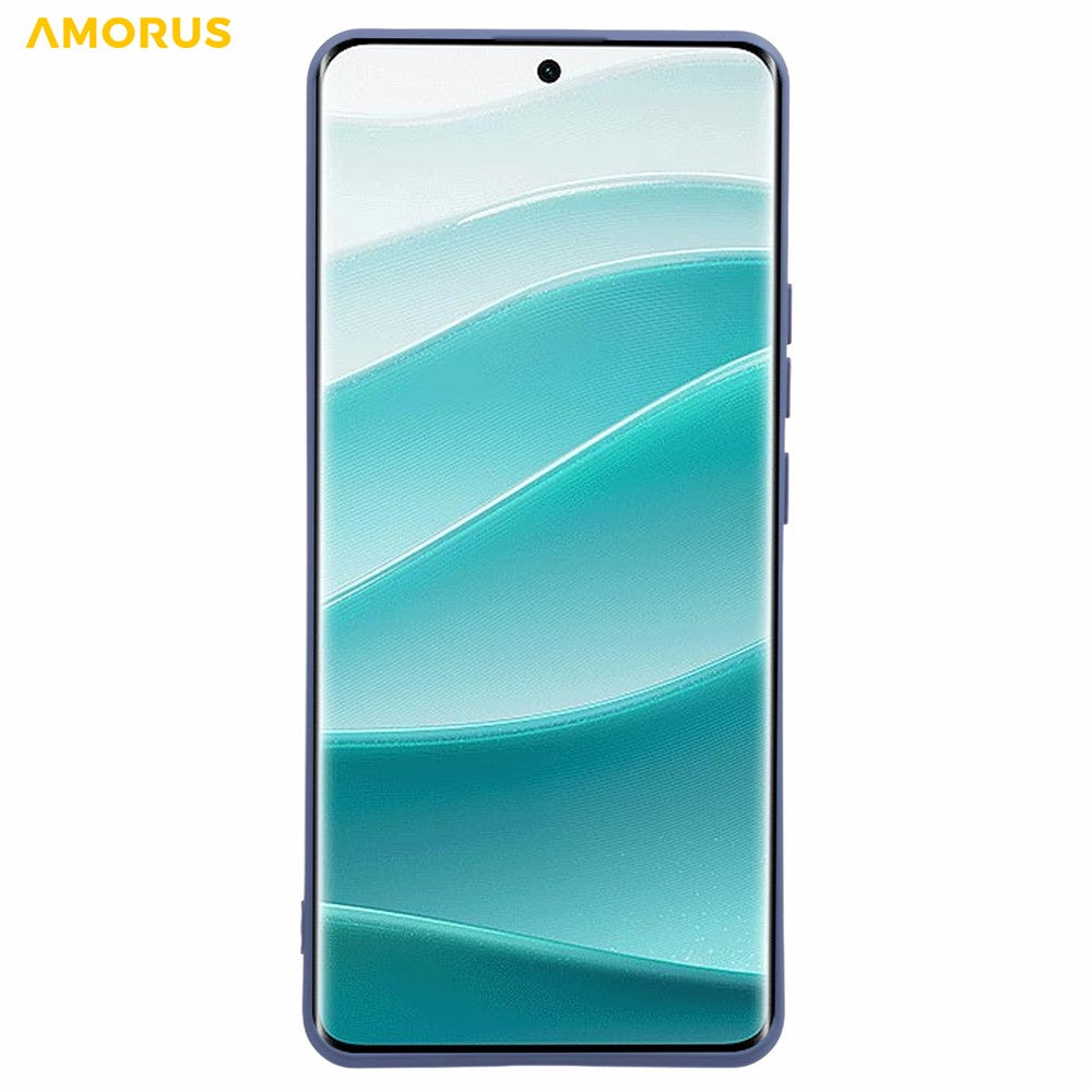 AMORUS For Xiaomi Redmi Note 15 Pro 5G (Global) Case Precise Cutouts TPU Fiber Lining Shockproof Phone Cover - Lavender Grey