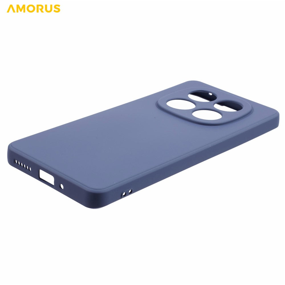 AMORUS For Xiaomi Redmi Note 15 Pro 5G (Global) Case Precise Cutouts TPU Fiber Lining Shockproof Phone Cover - Lavender Grey