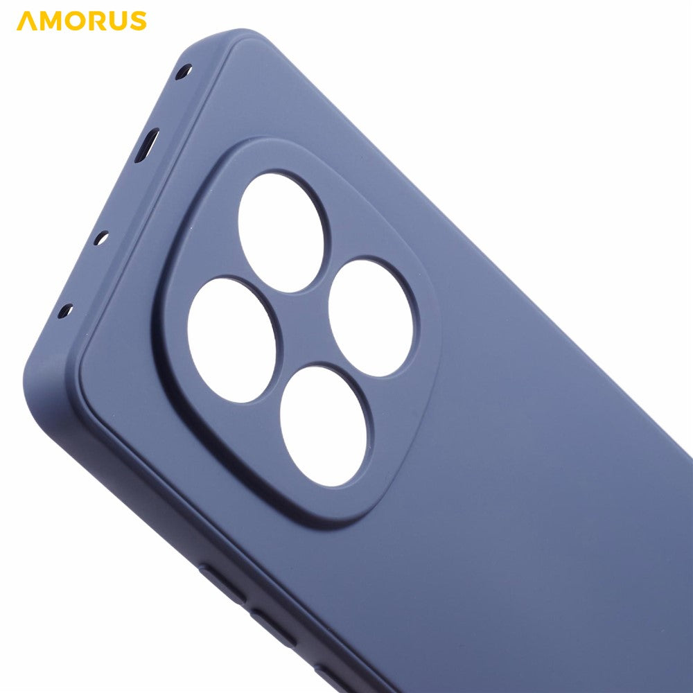AMORUS For Xiaomi Redmi Note 15 Pro 5G (Global) Case Precise Cutouts TPU Fiber Lining Shockproof Phone Cover - Lavender Grey