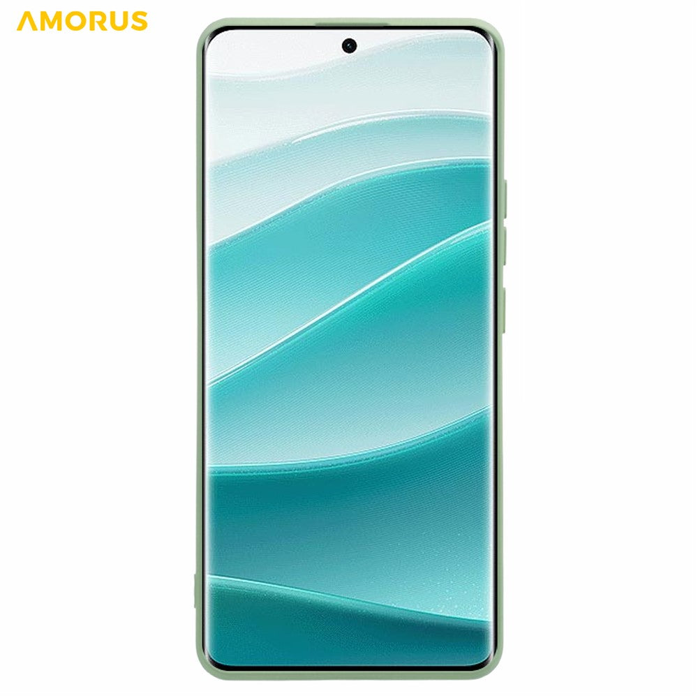 AMORUS For Xiaomi Redmi Note 15 Pro 5G (Global) Case Precise Cutouts TPU Fiber Lining Shockproof Phone Cover - Matcha Green