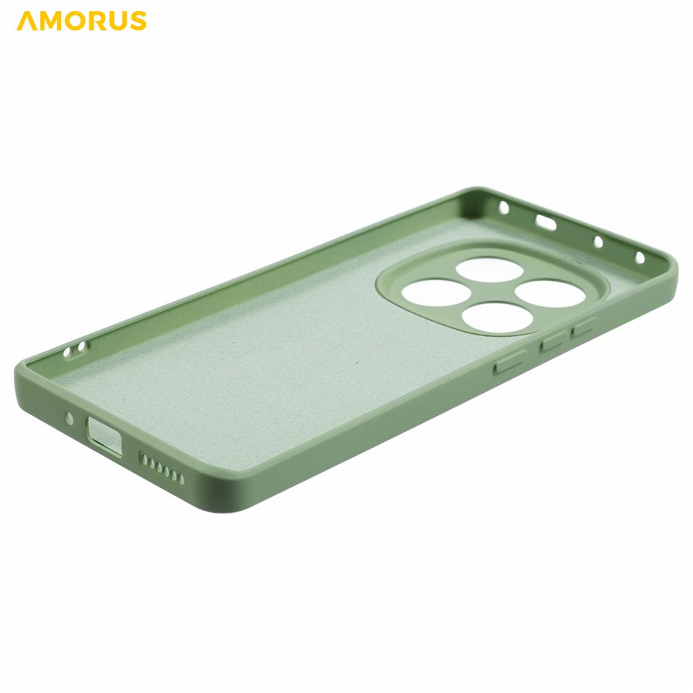AMORUS For Xiaomi Redmi Note 15 Pro 5G (Global) Case Precise Cutouts TPU Fiber Lining Shockproof Phone Cover - Matcha Green