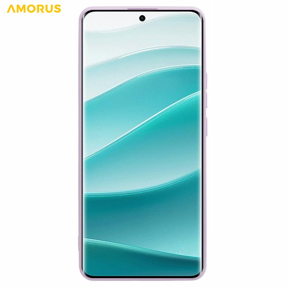 AMORUS For Xiaomi Poco M8 Pro 5G / Redmi Note 15 Pro+ 5G (Global) Case Precise Cutouts TPU Fiber Lining Shockproof Phone Cover - Purple