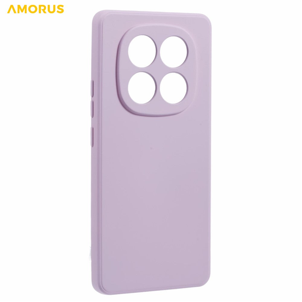 AMORUS For Xiaomi Poco M8 Pro 5G / Redmi Note 15 Pro+ 5G (Global) Case Precise Cutouts TPU Fiber Lining Shockproof Phone Cover - Purple