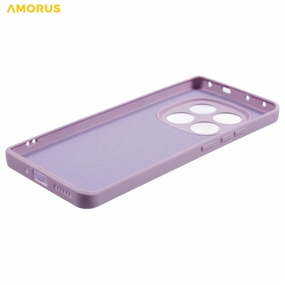 AMORUS For Xiaomi Poco M8 Pro 5G / Redmi Note 15 Pro+ 5G (Global) Case Precise Cutouts TPU Fiber Lining Shockproof Phone Cover - Purple