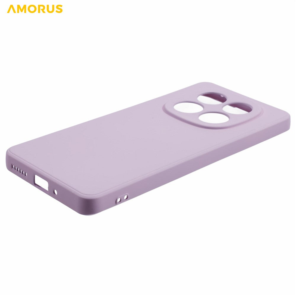 AMORUS For Xiaomi Poco M8 Pro 5G / Redmi Note 15 Pro+ 5G (Global) Case Precise Cutouts TPU Fiber Lining Shockproof Phone Cover - Purple