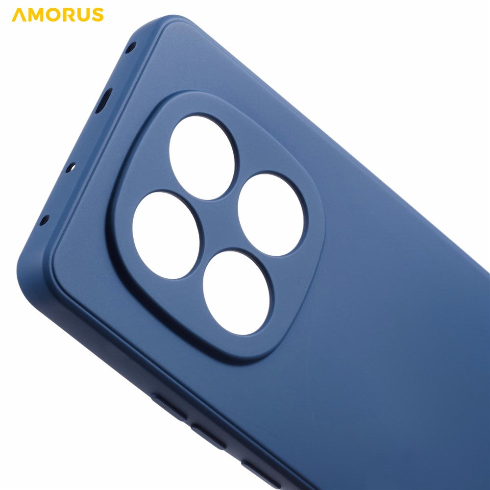 AMORUS For Xiaomi Poco M8 Pro 5G / Redmi Note 15 Pro+ 5G (Global) Case Precise Cutouts TPU Fiber Lining Shockproof Phone Cover - Sapphire
