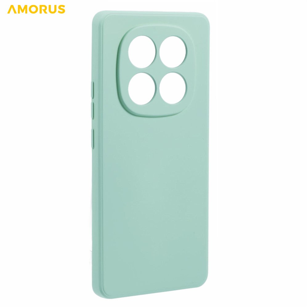 AMORUS For Xiaomi Poco M8 Pro 5G / Redmi Note 15 Pro+ 5G (Global) Case Precise Cutouts TPU Fiber Lining Shockproof Phone Cover - Baby Blue