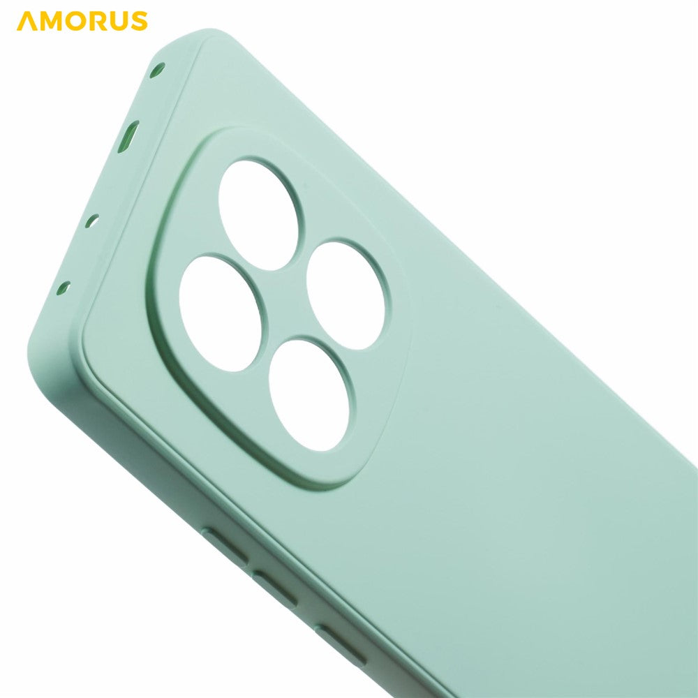 AMORUS For Xiaomi Poco M8 Pro 5G / Redmi Note 15 Pro+ 5G (Global) Case Precise Cutouts TPU Fiber Lining Shockproof Phone Cover - Baby Blue