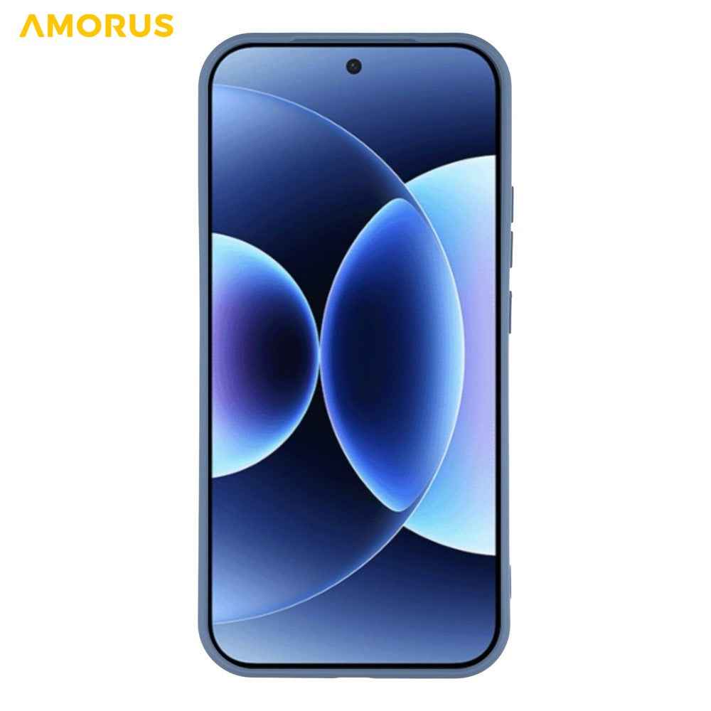AMORUS For Xiaomi 17 Pro Case Precise Cutouts TPU Fiber Lining Shockproof Phone Cover - Lavender Grey