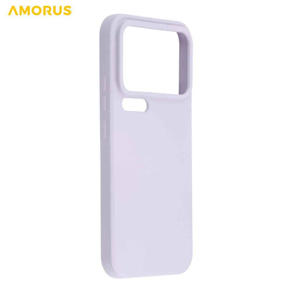 AMORUS For Xiaomi 17 Pro Case Precise Cutouts TPU Fiber Lining Shockproof Phone Cover - Purple