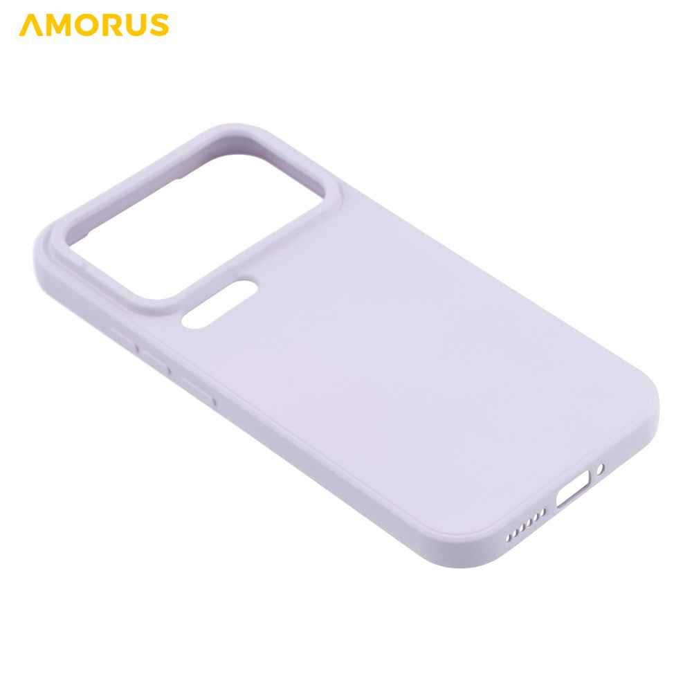 AMORUS For Xiaomi 17 Pro Case Precise Cutouts TPU Fiber Lining Shockproof Phone Cover - Purple