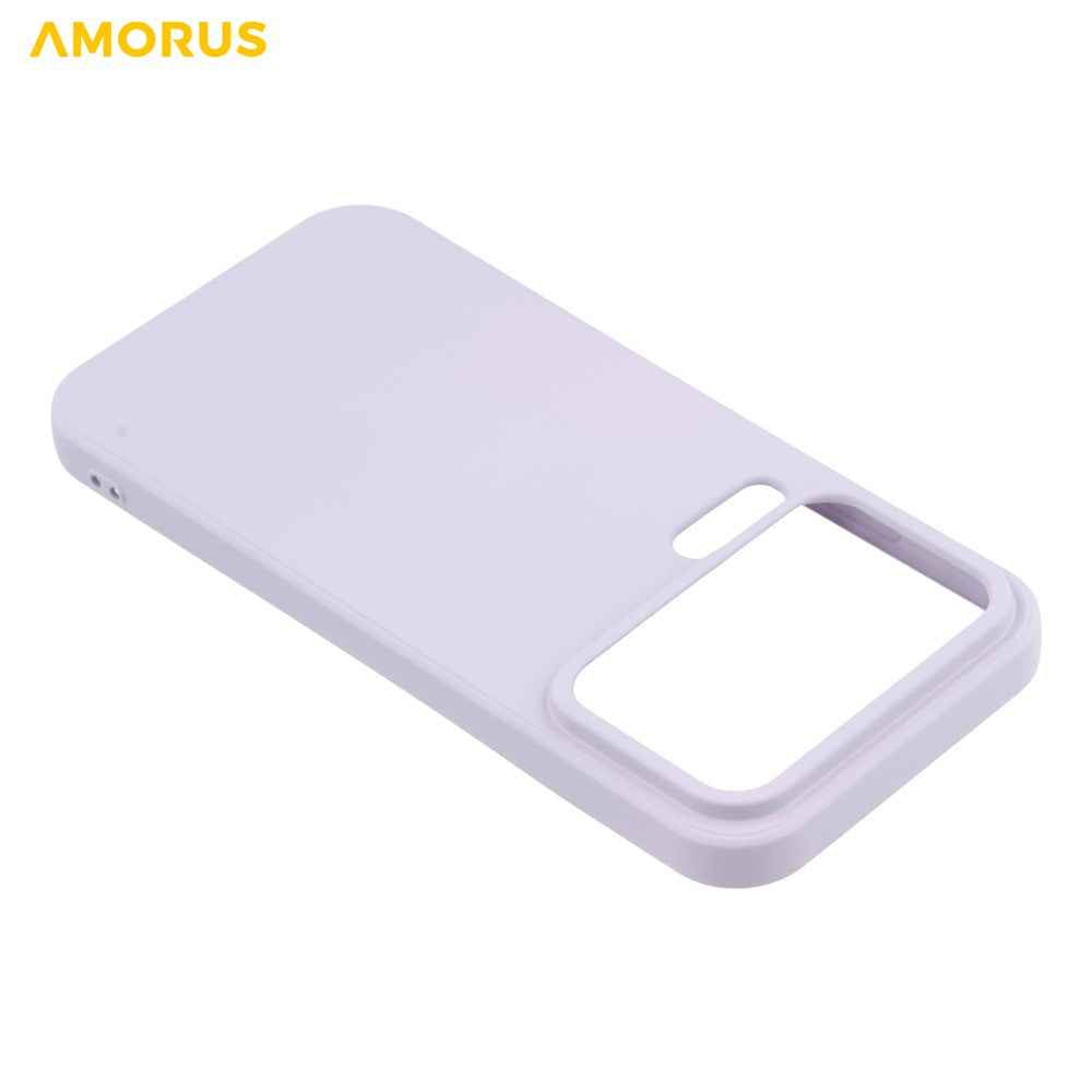 AMORUS For Xiaomi 17 Pro Case Precise Cutouts TPU Fiber Lining Shockproof Phone Cover - Purple