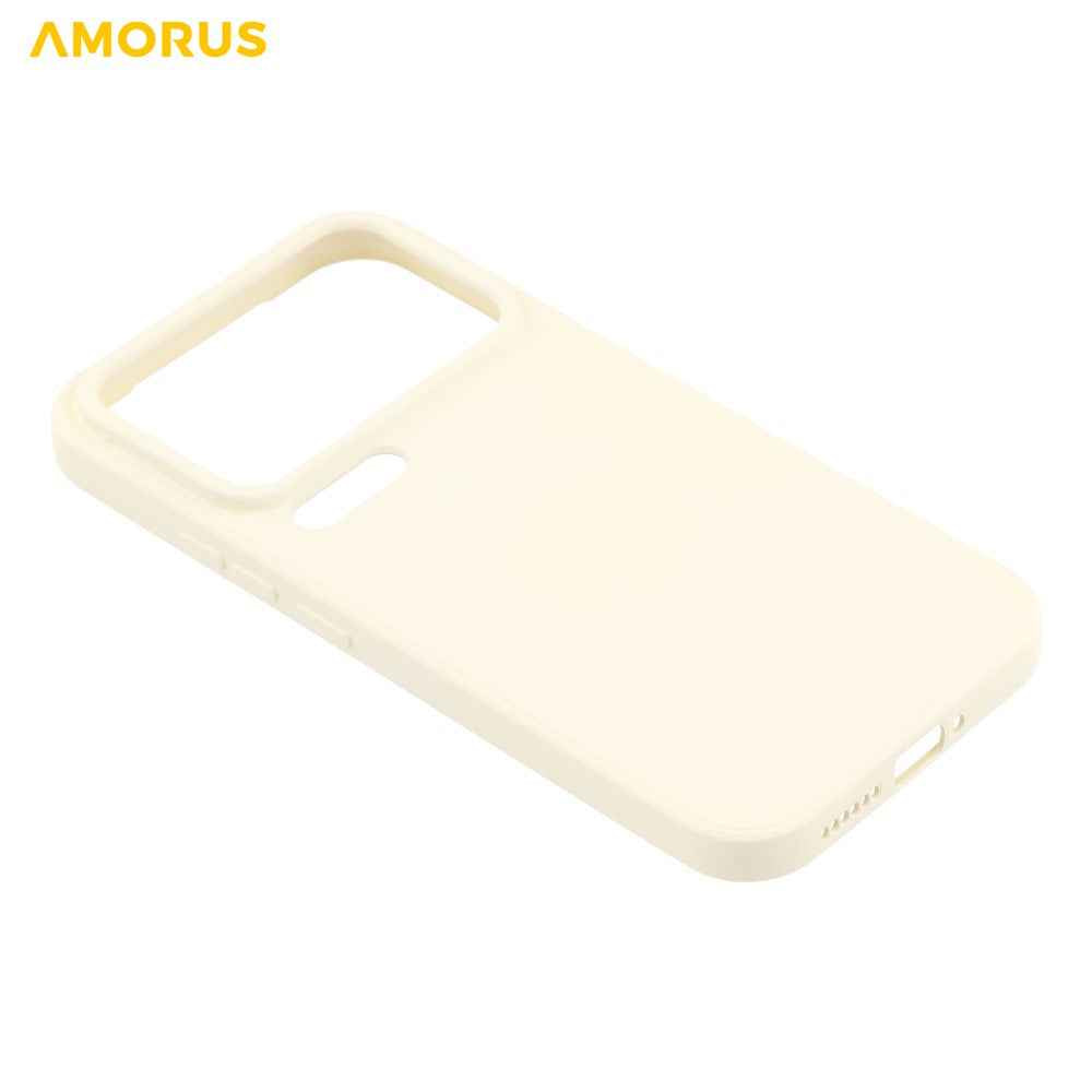 AMORUS For Xiaomi 17 Pro Case Precise Cutouts TPU Fiber Lining Shockproof Phone Cover - White