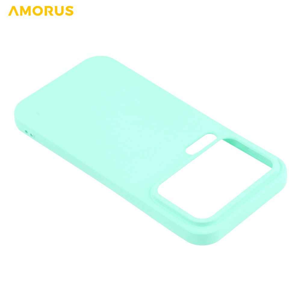 AMORUS For Xiaomi 17 Pro Case Precise Cutouts TPU Fiber Lining Shockproof Phone Cover - Baby Blue
