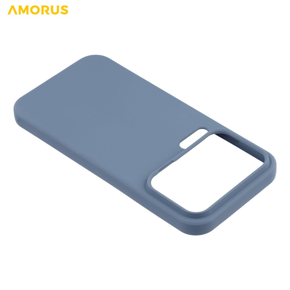 AMORUS For Xiaomi 17 Pro Max Case Precise Cutouts TPU Fiber Lining Shockproof Phone Cover - Lavender Grey