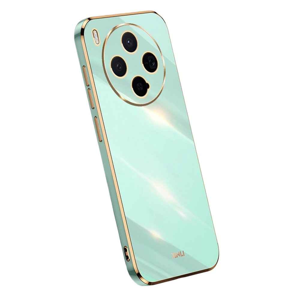 Bulk Purchasing XINLI For vivo X300 5G Case TPU Phone Cover with Electroplating Frame - Cyan