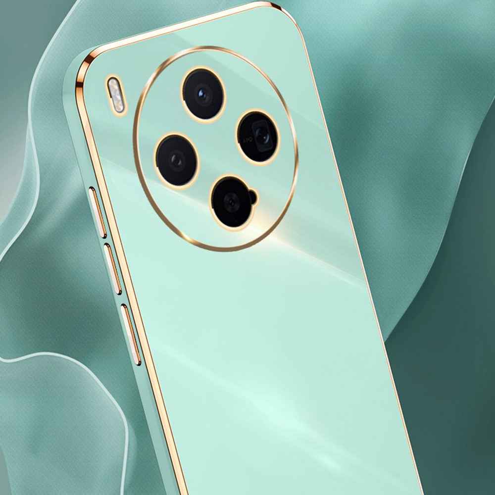 Bulk Purchasing XINLI For vivo X300 5G Case TPU Phone Cover with Electroplating Frame - Cyan