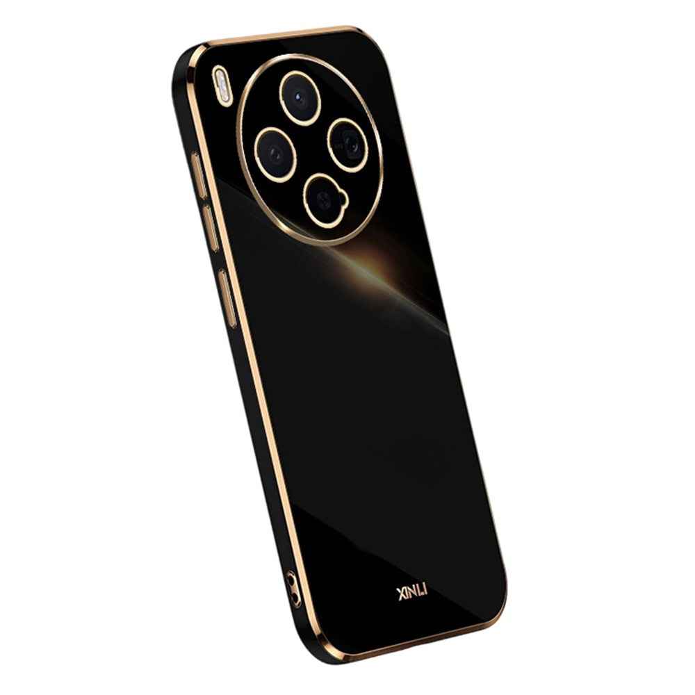 Bulk Purchasing XINLI For vivo X300 5G Case TPU Phone Cover with Electroplating Frame - Black