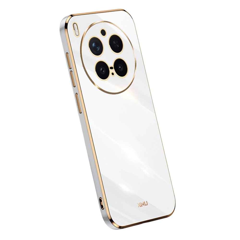 Bulk Purchasing XINLI For vivo X300 Pro 5G Case TPU Phone Cover with Electroplating Frame - White