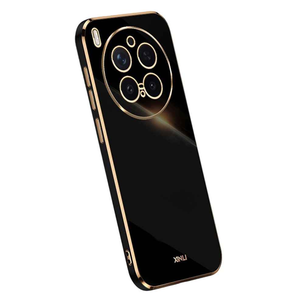 Bulk Purchasing XINLI For vivo X300 Pro 5G Case TPU Phone Cover with Electroplating Frame - Black