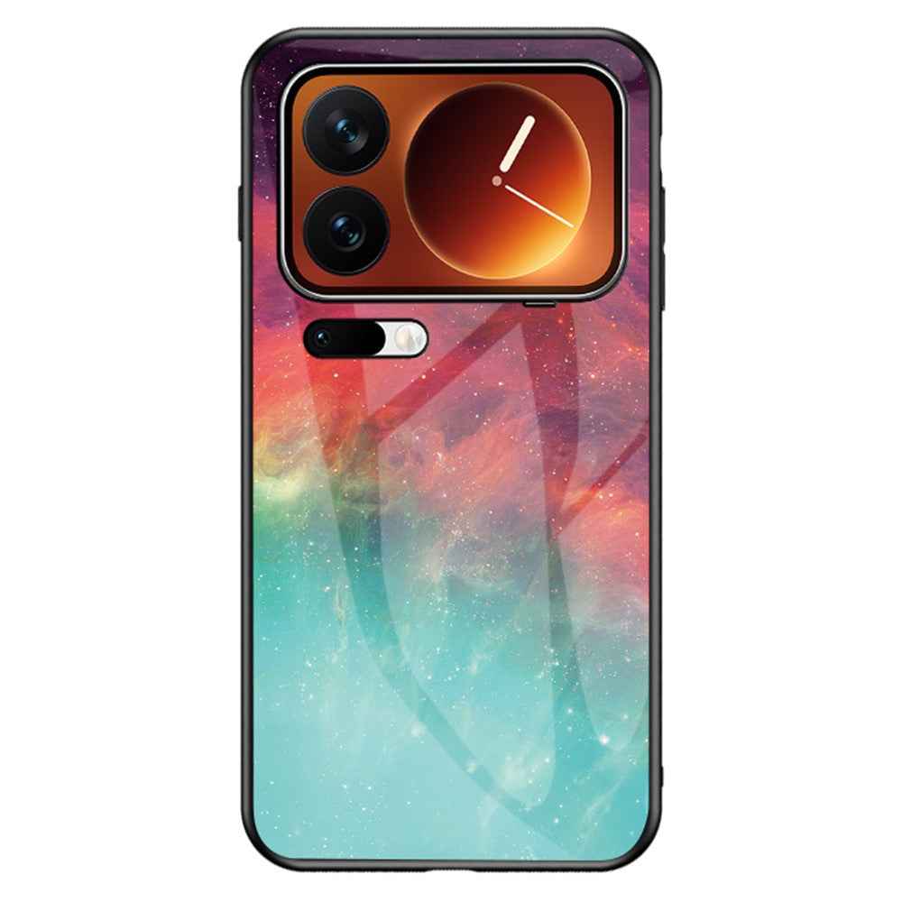 For Xiaomi 17 Pro Case Starry Sky Pattern Tempered Glass Phone Cover - Color Starry Sky