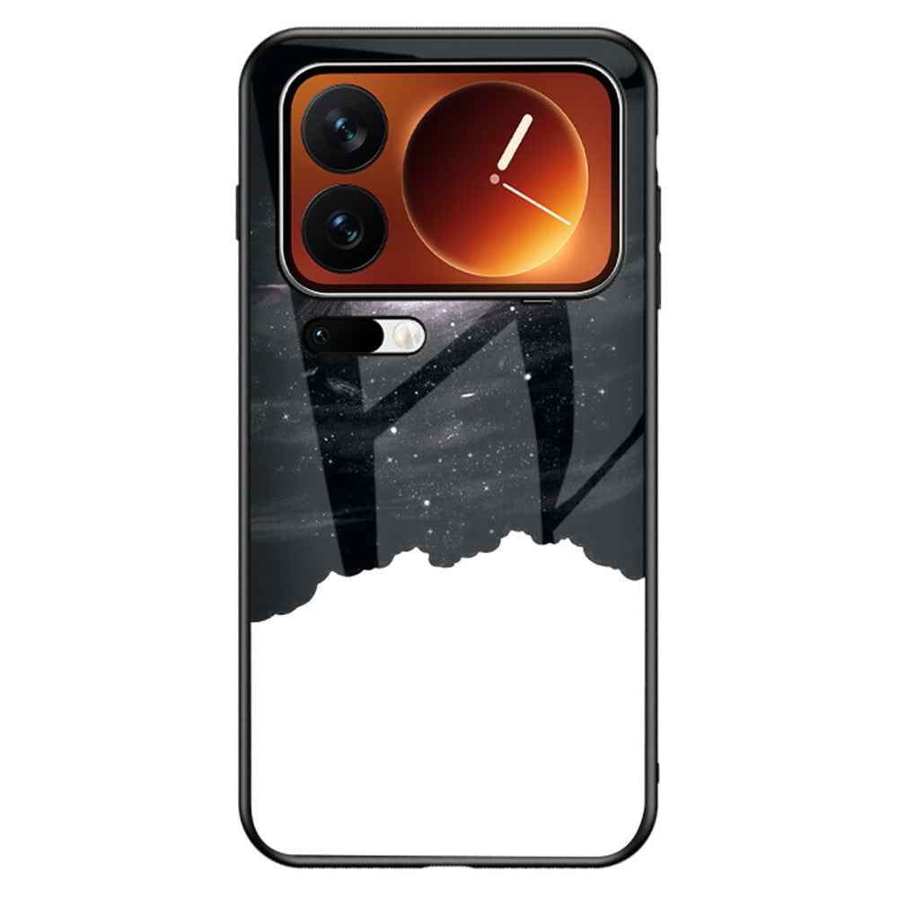 For Xiaomi 17 Pro Case Starry Sky Pattern Tempered Glass Phone Cover - Cosmic Starry Sky
