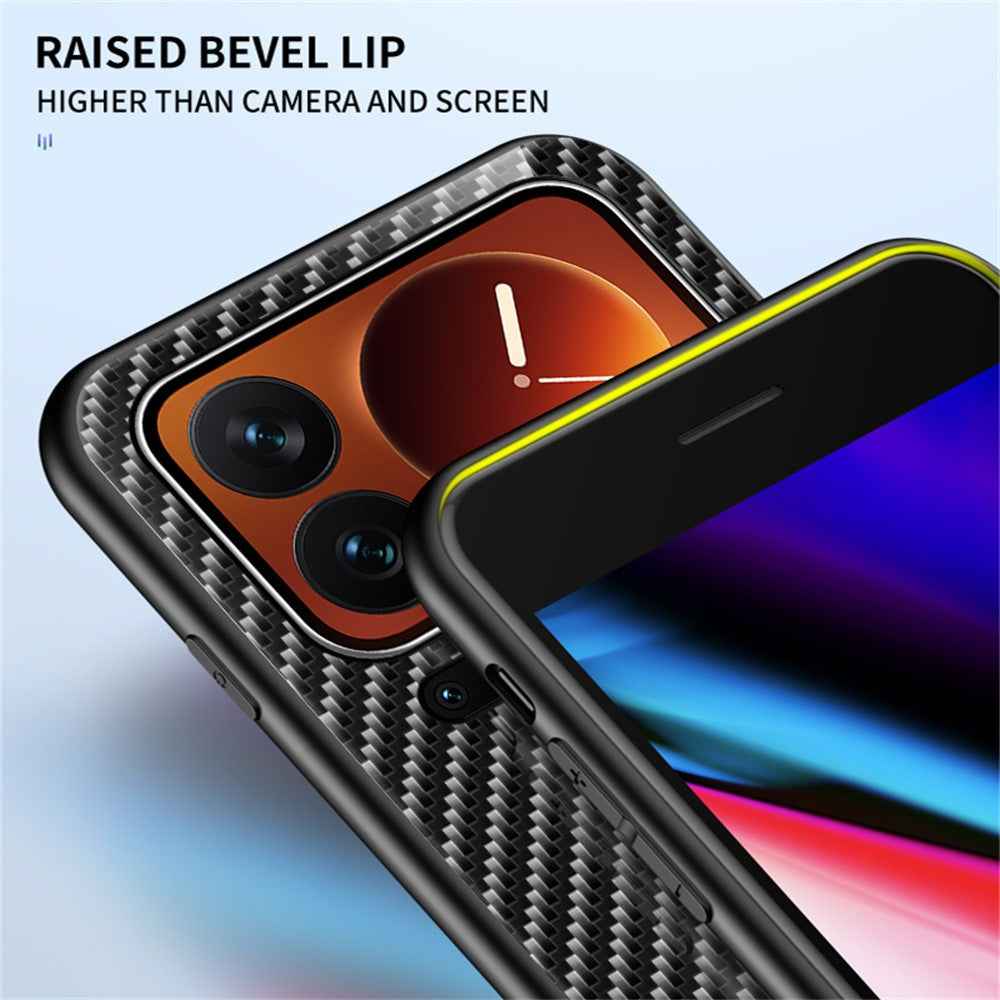For Xiaomi 17 Pro Case Tempered Glass Shockproof Phone Cover - Blue Fiber