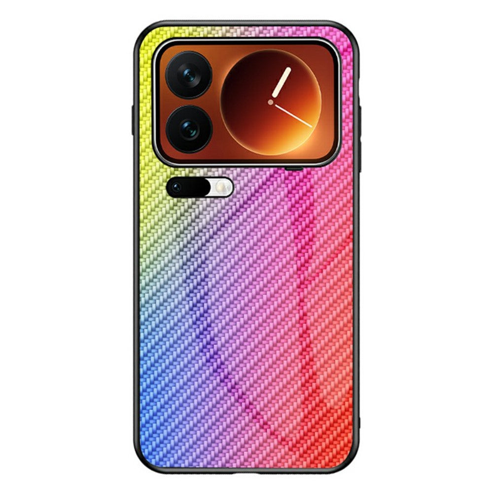 For Xiaomi 17 Pro Max Case Tempered Glass Shockproof Phone Cover - Colorful Fiber