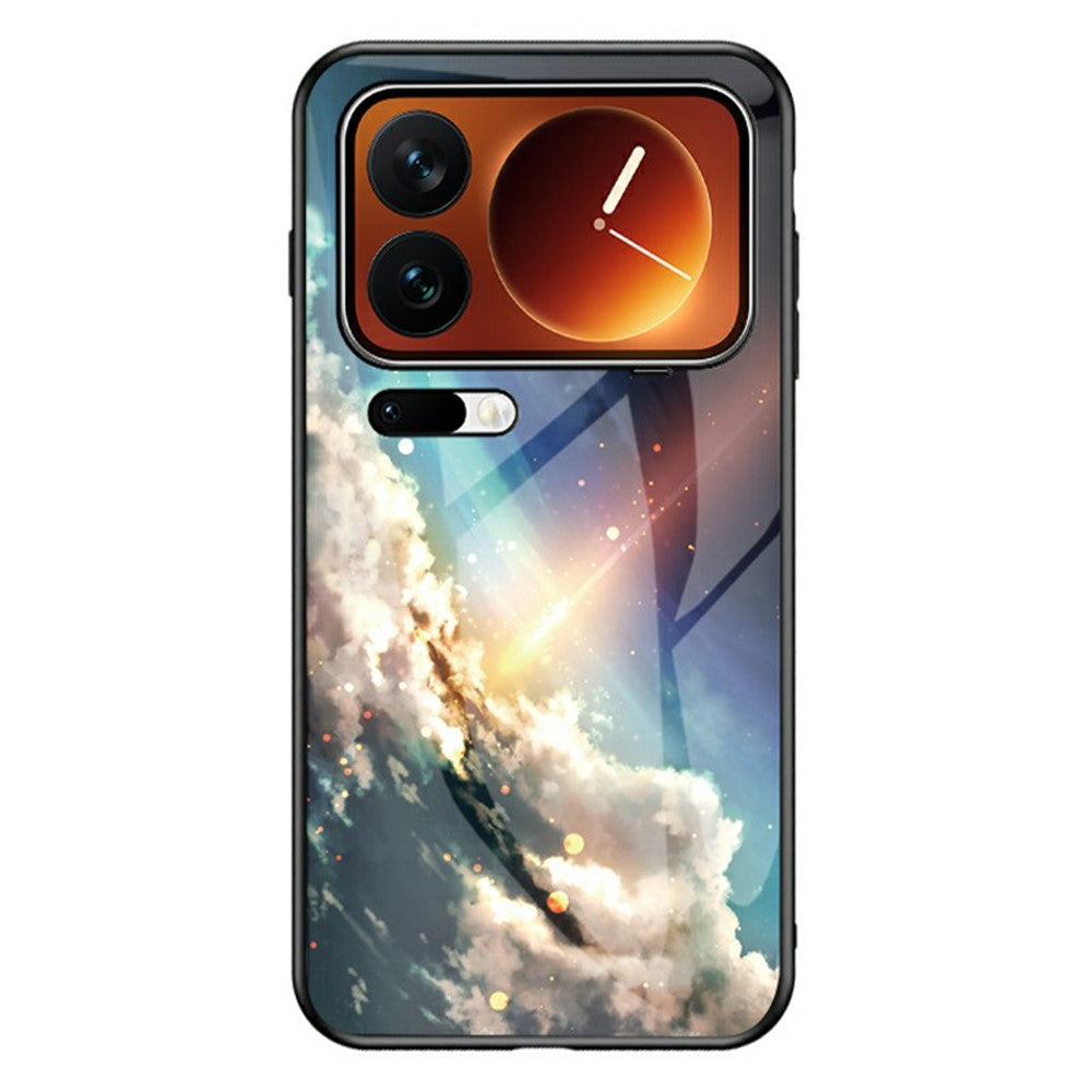 For Xiaomi 17 Pro Max Case Starry Sky Pattern Tempered Glass Phone Cover - Bright Starry Sky