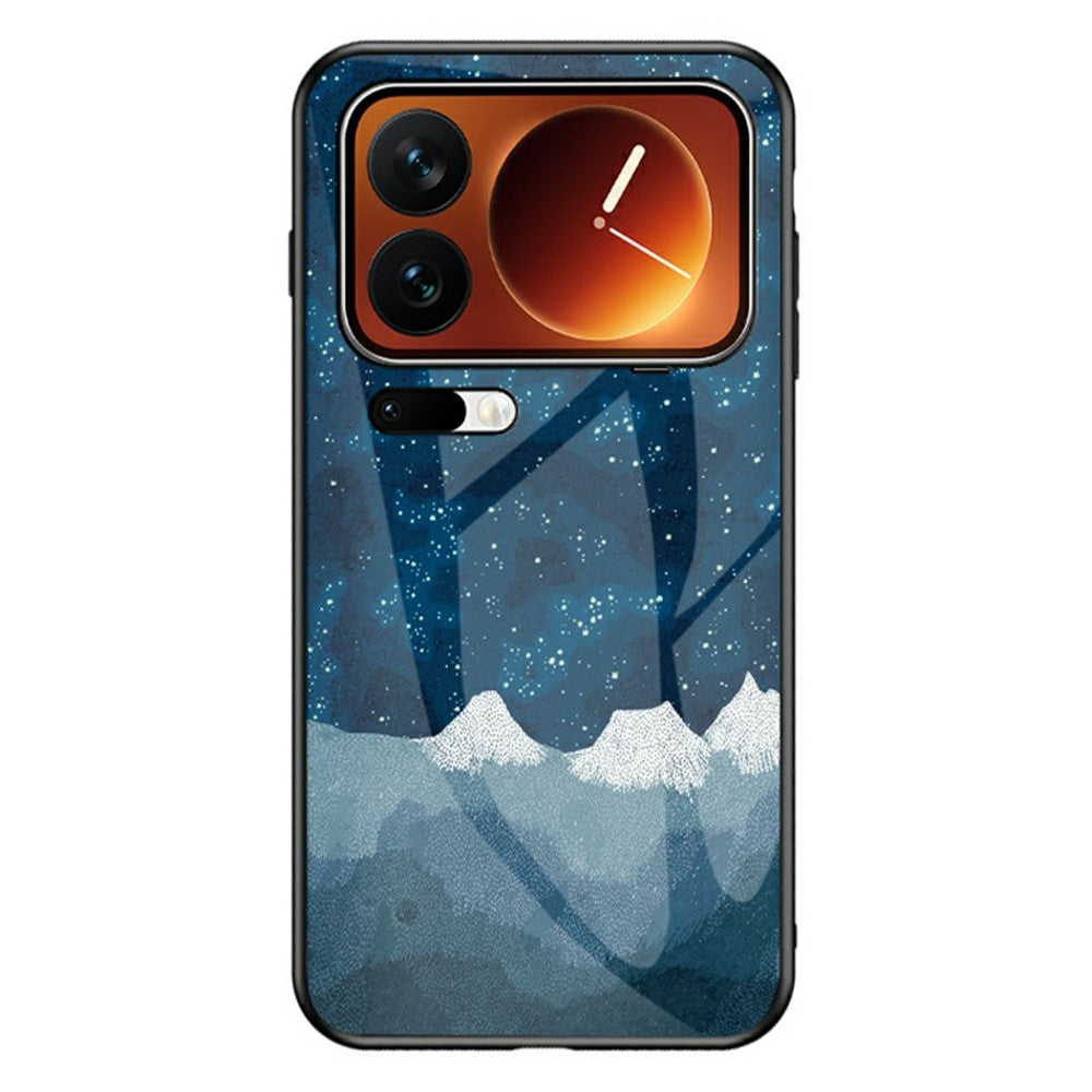 For Xiaomi 17 Pro Max Case Starry Sky Pattern Tempered Glass Phone Cover - Scattering Starry