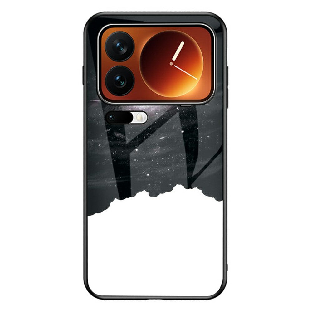 For Xiaomi 17 Pro Max Case Starry Sky Pattern Tempered Glass Phone Cover - Cosmic Starry Sky