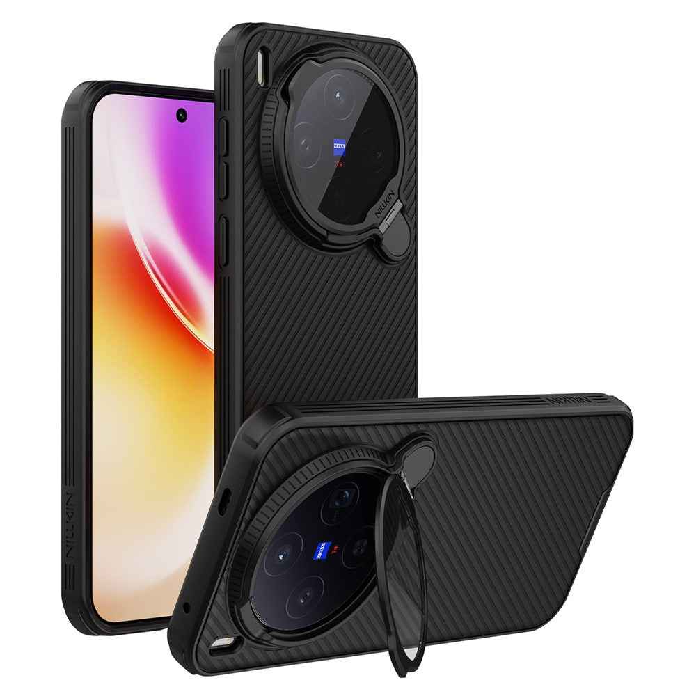 NILLKIN Camshield Prop Magnetic Series for vivo X300 5G Magnetic Case Clear Lens Lid PC TPU Phone Back Cover - Black