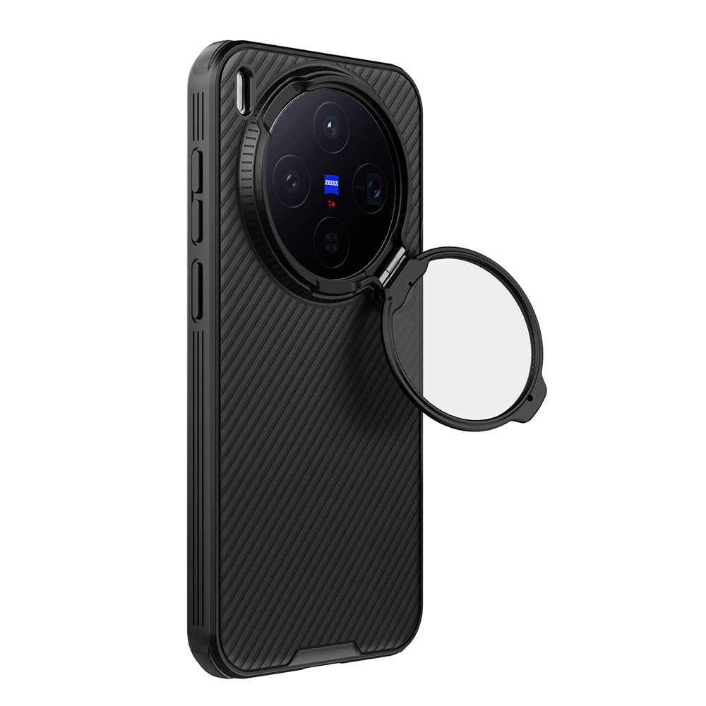 NILLKIN Camshield Prop Magnetic Series for vivo X300 5G Magnetic Case Clear Lens Lid PC TPU Phone Back Cover - Black