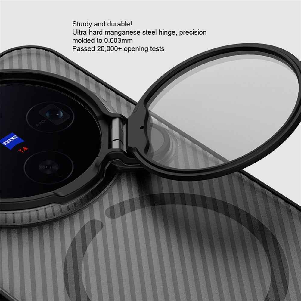 NILLKIN Camshield Prop Magnetic Series for vivo X300 5G Magnetic Case Clear Lens Lid PC TPU Phone Back Cover - Black
