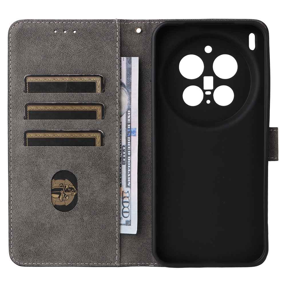For vivo X300 Pro 5G Case Wallet RFID Blocking PU Leather Phone Cover Stand with Strap - Black