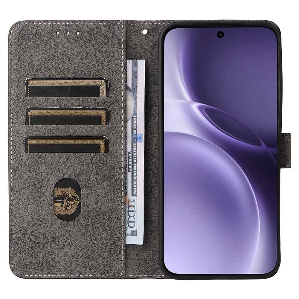 For vivo X300 Pro 5G Case Wallet RFID Blocking PU Leather Phone Cover Stand with Strap - Brown