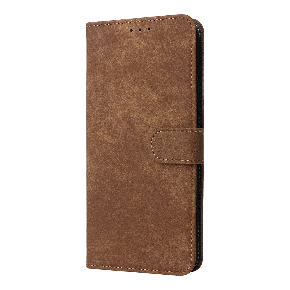 For vivo X300 Pro 5G Case Wallet RFID Blocking PU Leather Phone Cover Stand with Strap - Brown