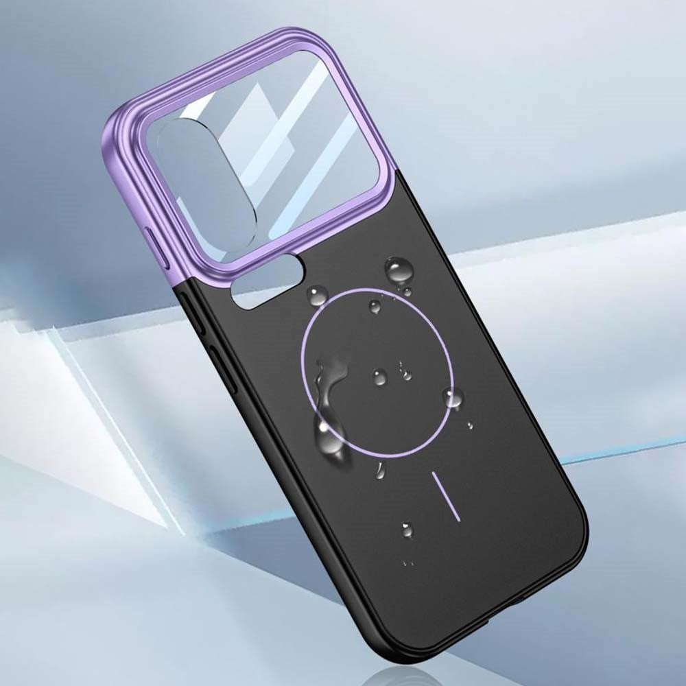 GKK For Xiaomi 17 Pro Max Case with Lens Film Detachable Camera Frame Contrast Color PC Phone Cover Magnetic Case - Silver / Black