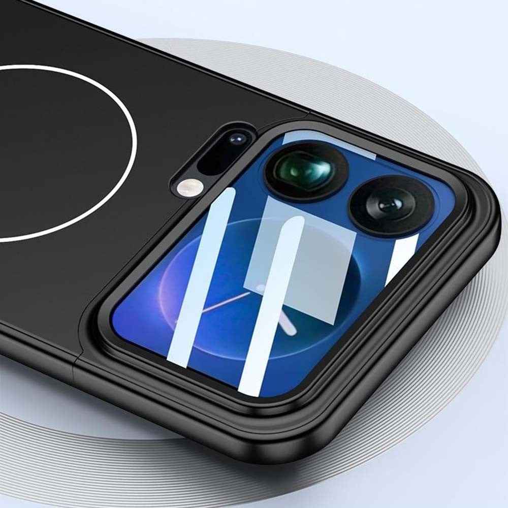 GKK For Xiaomi 17 Pro Case with Lens Film Detachable Camera Frame Contrast Color PC Phone Cover Magnetic Case - Green / Black