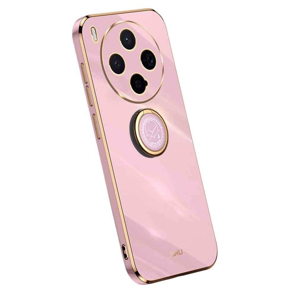 Bulk Purchasing XINLI For vivo X300 5G Case Ring Kickstand Electroplating TPU Phone Cover - Purple
