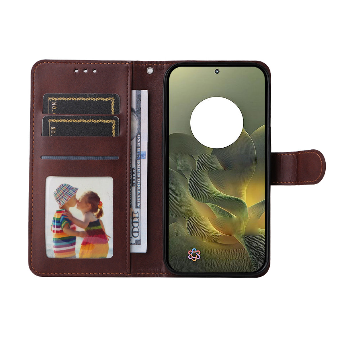 For Motorola Edge 70 5G PU Leather Wallet Case ENKAY HAT PRINCE Phone Stand Cover with 9H Tempered Glass - Red