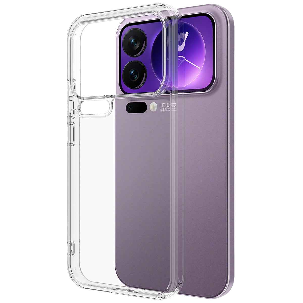 For Xiaomi 17 Pro Clear Phone Case TPU+Acrylic Shockproof Phone Back Cover - Clear