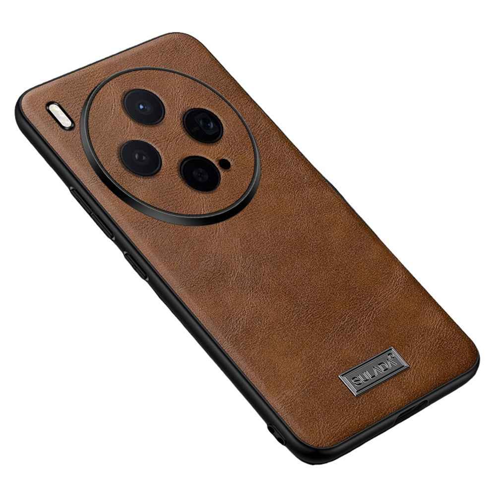 SULADA For vivo X300 5G Case PU Leather + TPU + PC Back Phone Cover - Brown