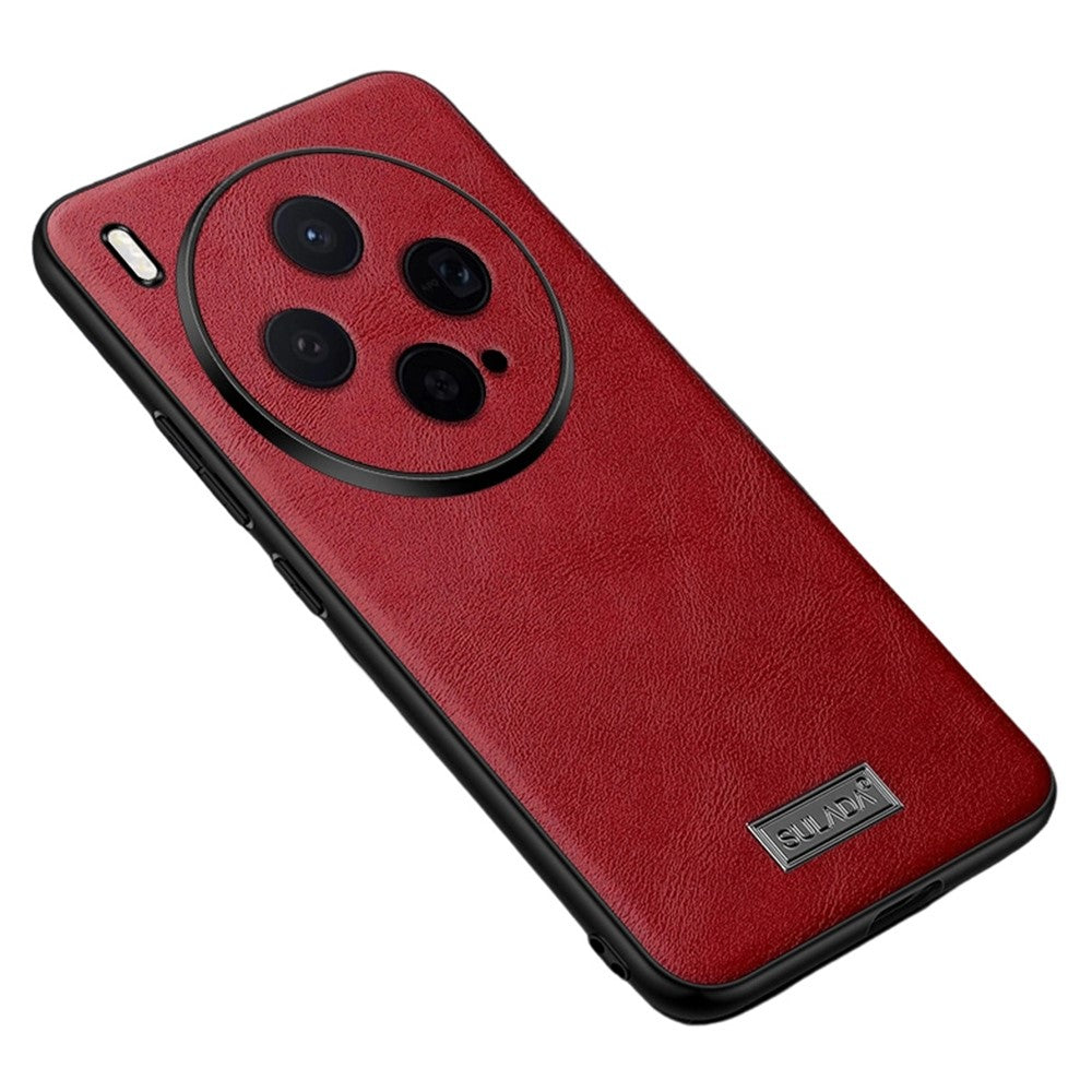 SULADA For vivo X300 5G Case PU Leather + TPU + PC Back Phone Cover - Red