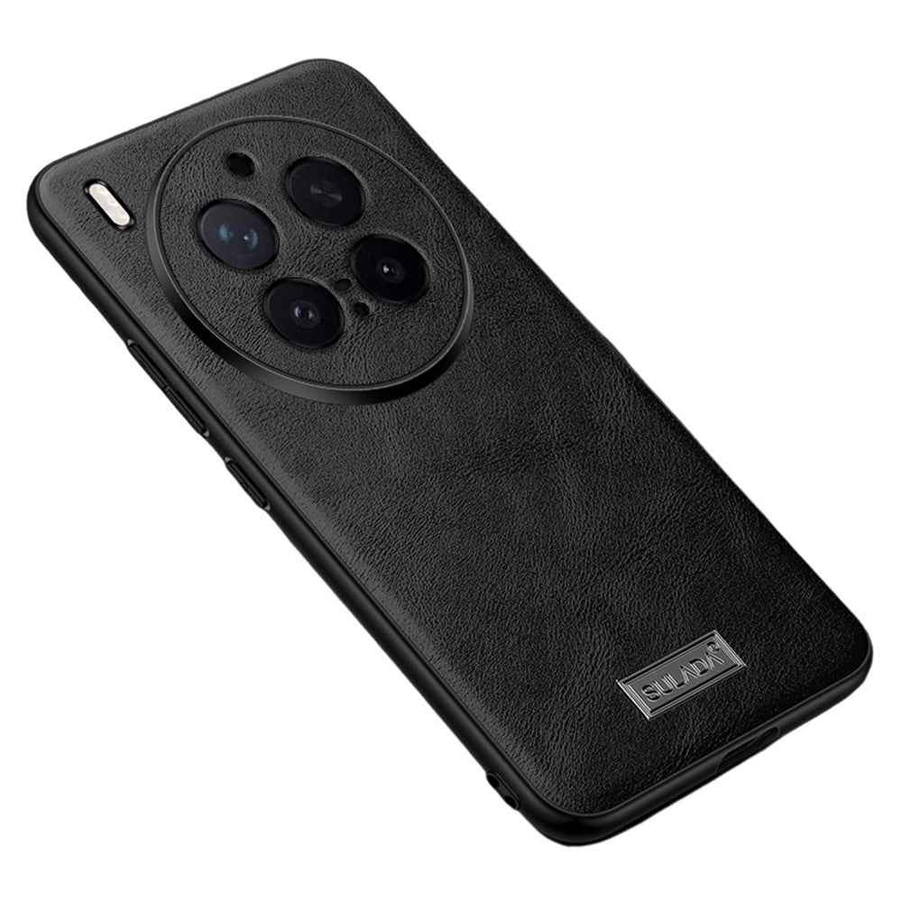 SULADA For vivo X300 Pro 5G Case PU Leather + TPU + PC Back Phone Cover - Black