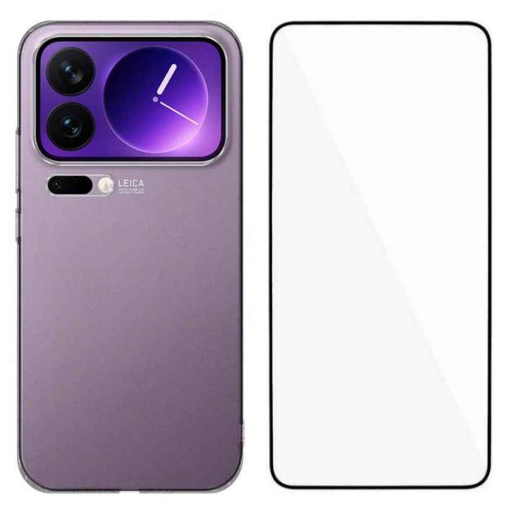 WANLONFENG YJ Series For Xiaomi 17 Pro Case Big Lens Hole 1.5mm Rounded Edge Clear TPU Phone Cover with Screen Film