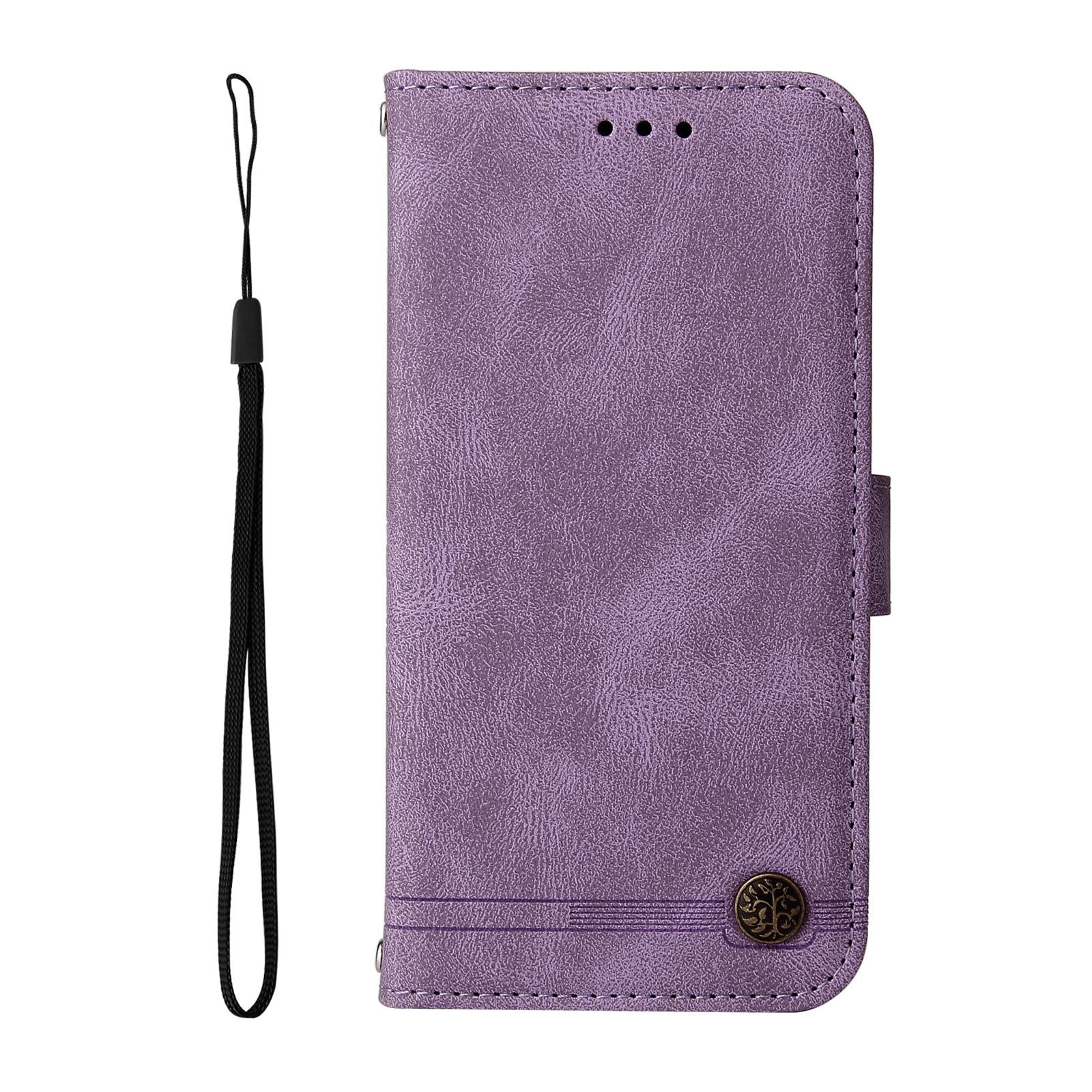 For Motorola Edge 70 5G Leather Wallet Cases Skin Touch Phone Cover Stand with Strap - Purple