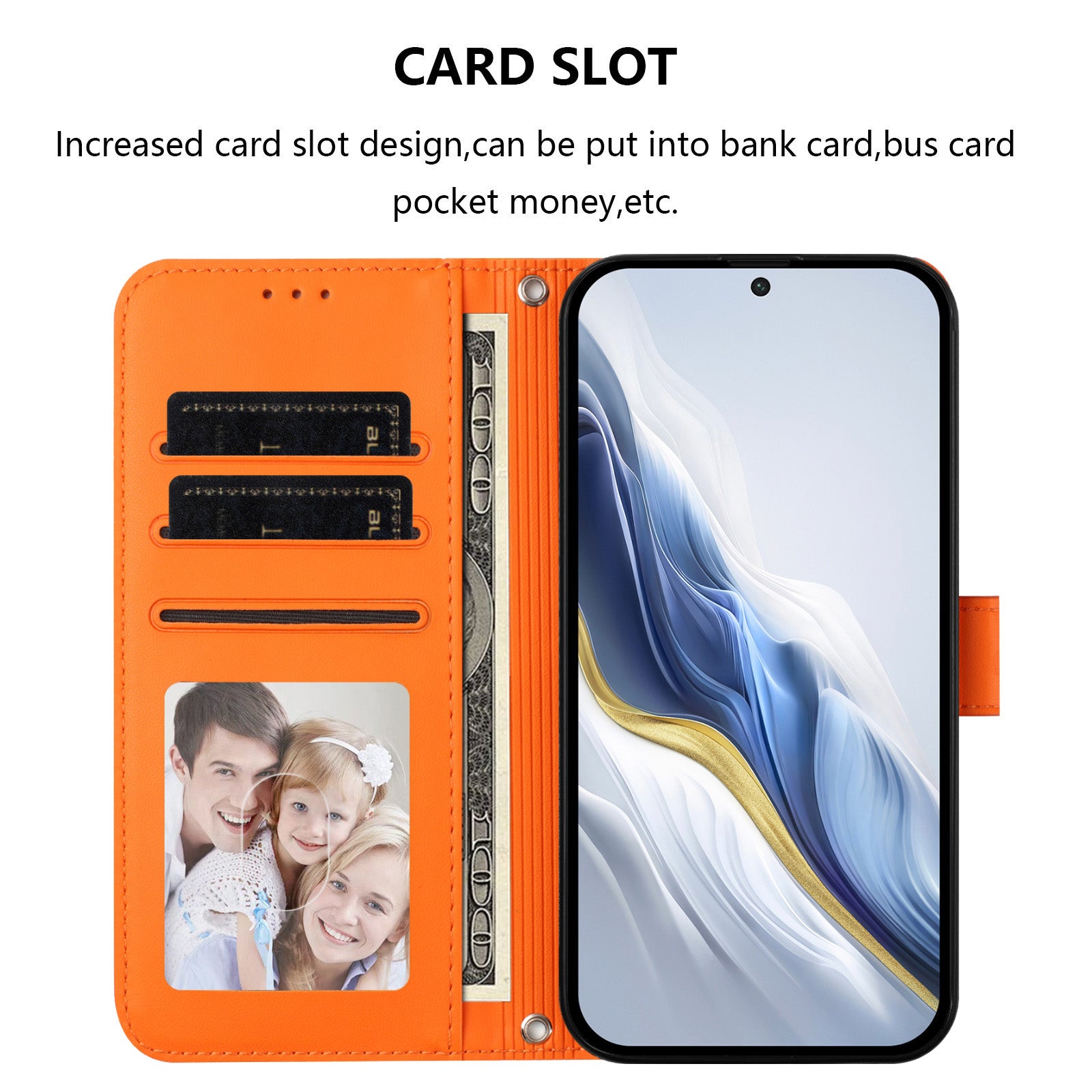 For Motorola Edge 70 5G Wallet Case with Wrist Strap Love Cat Pattern Imprint Leather Phone Cover - Orange