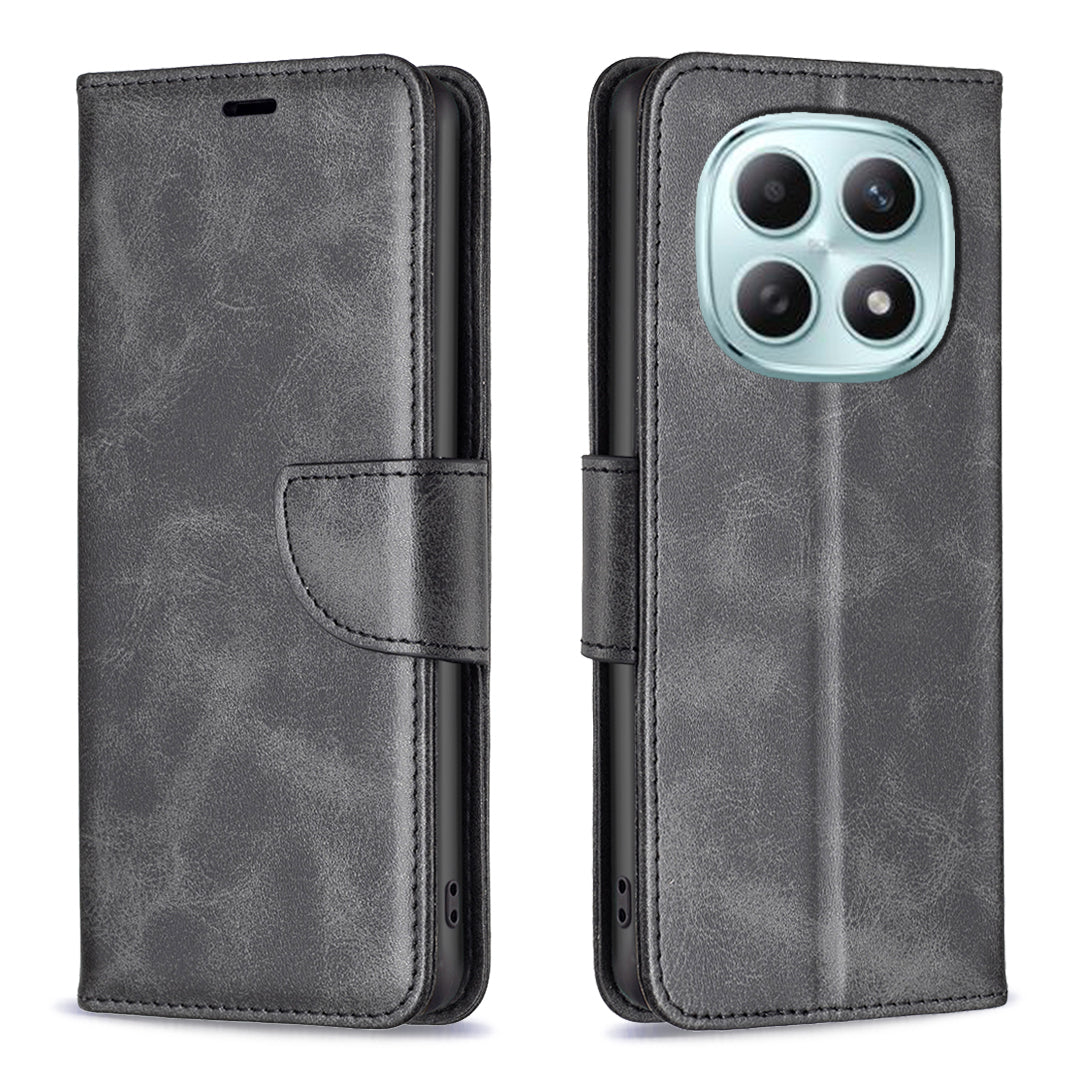 For Xiaomi Redmi Note 15 Pro 4G (Global) Case Shockproof PU Leather Cover with Wallet Card Slots - Black