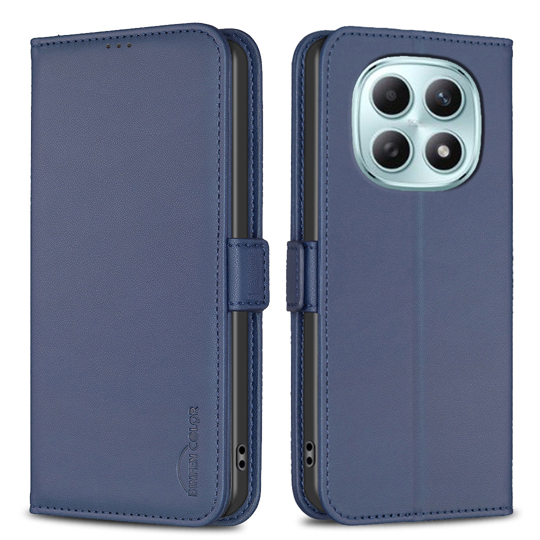 For Xiaomi Redmi Note 15 Pro 4G (Global) Case BINFEN COLOR BF31  PU Leather Flip Folio Phone Wallet Cover - Blue